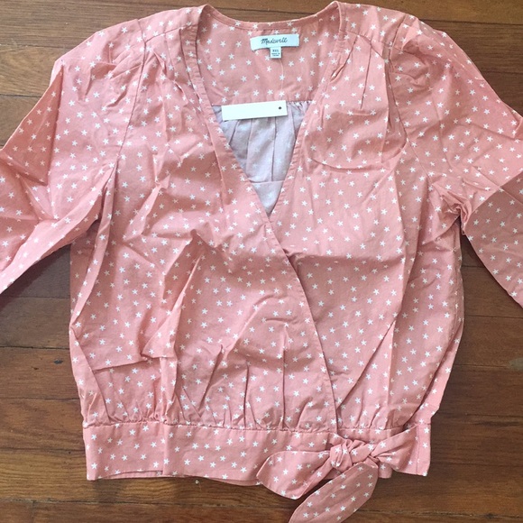 Madewell Scatter Star Wrap Top - Picture 3 of 3